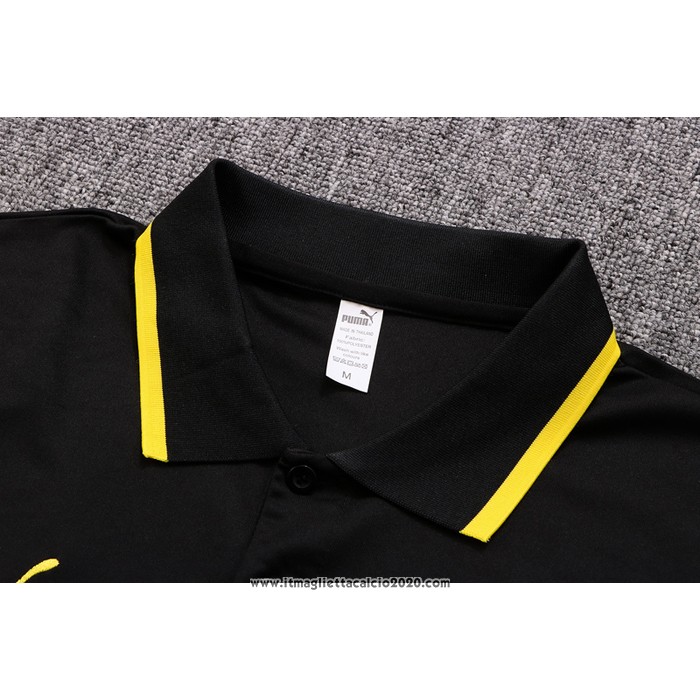 Maglia Polo Borussia Dortmund 2022 2023 Nero e Giallo